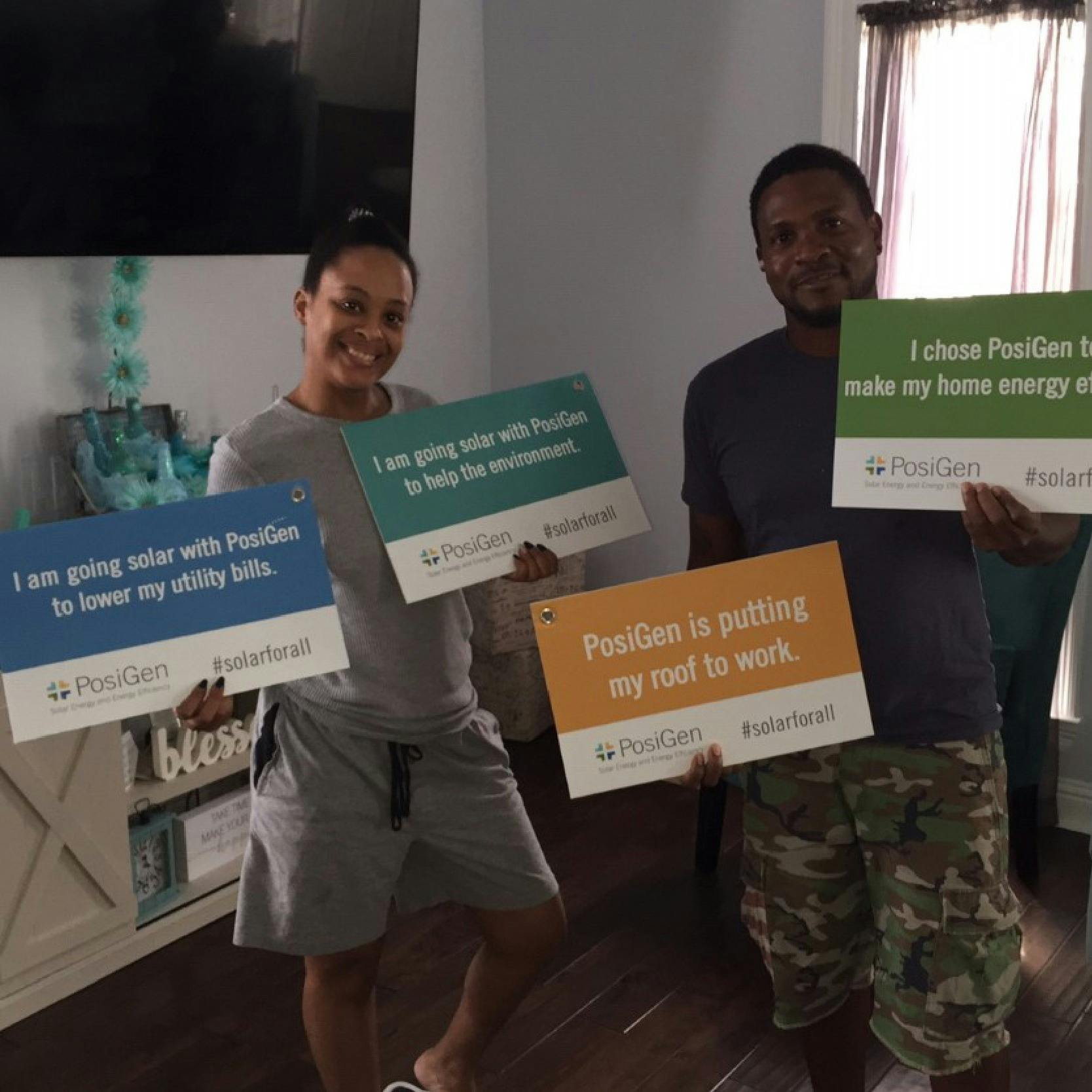 Real customers with 4 reasons why they chose to go solar with PosiGen